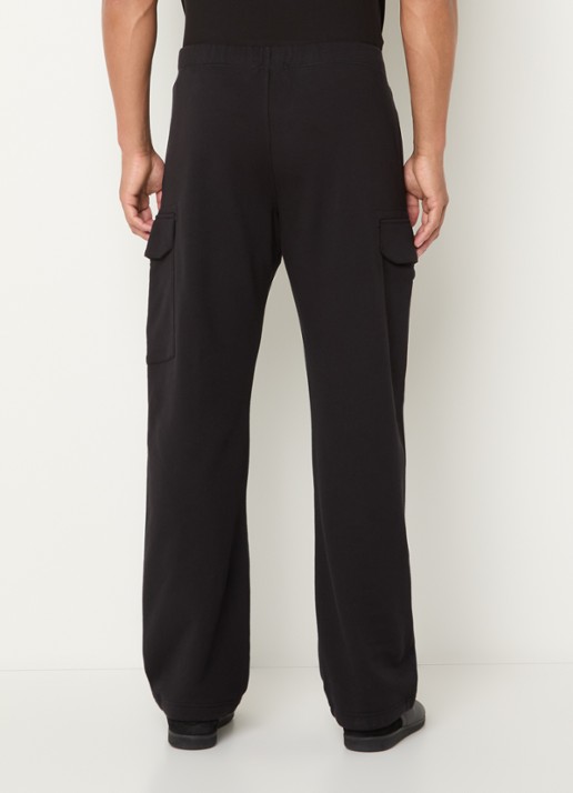 C.P. Company Straight fit joggingbroek met klepzakken - achterkant 3 zwart