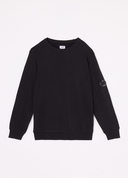 C.P. Company Sweater met logo - voorkant zwart