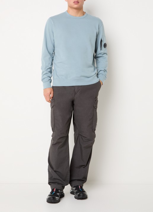 C.P. Company Sweater met logo - voorkant 3 blauw