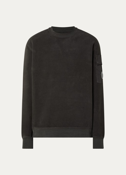 C.P. Company Sweater met logo - voorkant bronsgroen
