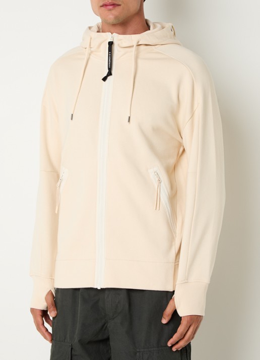 C.P. Company Sweatvest met ritszakken - detail 4 beige