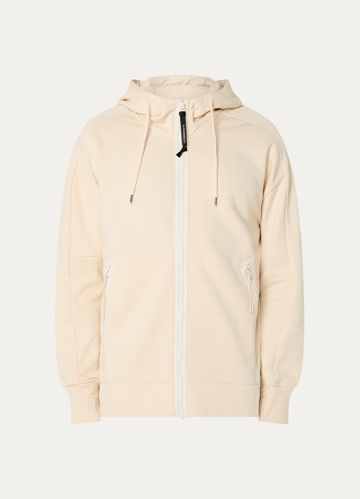 C.P. Company Sweatvest met ritszakken - voorkant 2 beige
