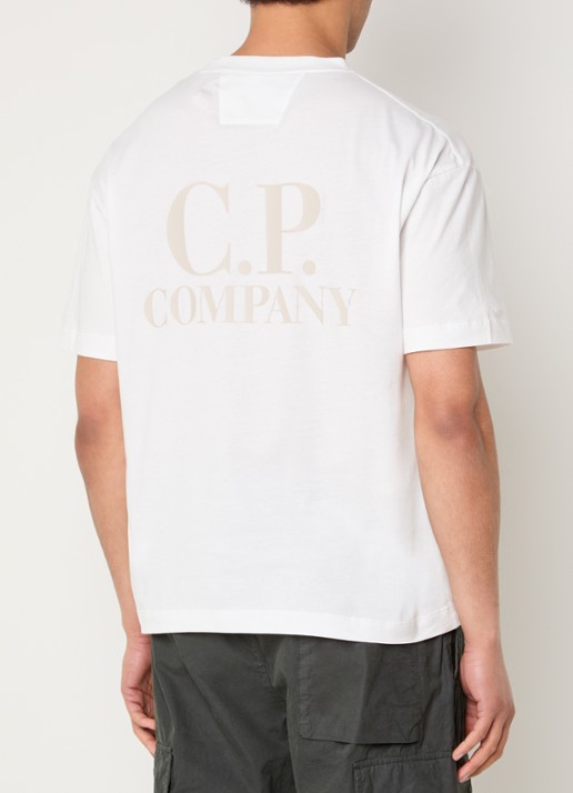 C.P. Company T-shirt met logo- en backprint