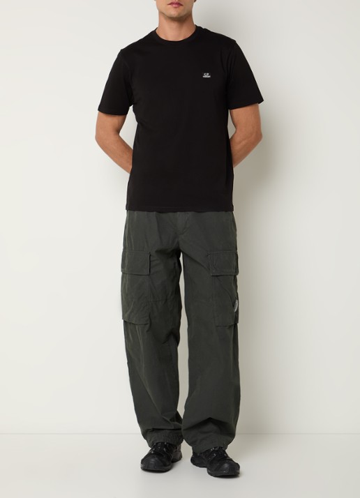 C.P. Company T-shirt met logo - voorkant 4 zwart