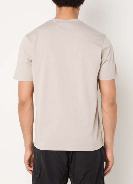 C.P. Company T-shirt met logo - achterkant donkerbeige