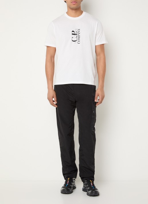 C.P. Company T-shirt met logoprint - voorkant 4 wit