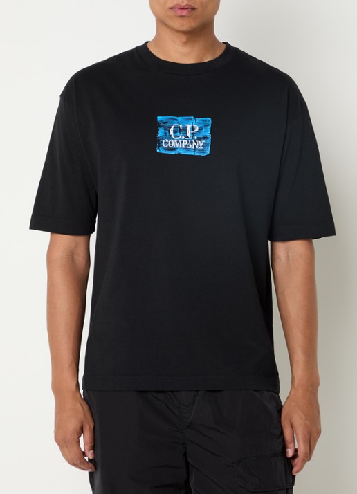 C.P. Company T-shirt met logoprint - achterkant 4 zwart