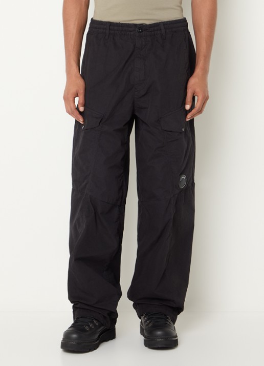 C.P. Company Wide fit broek met steekzakken - detail 2 zwart