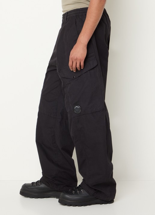 C.P. Company Wide fit broek met steekzakken - detail 3 zwart