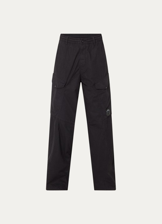 C.P. Company Wide fit broek met steekzakken - voorkant 4 zwart