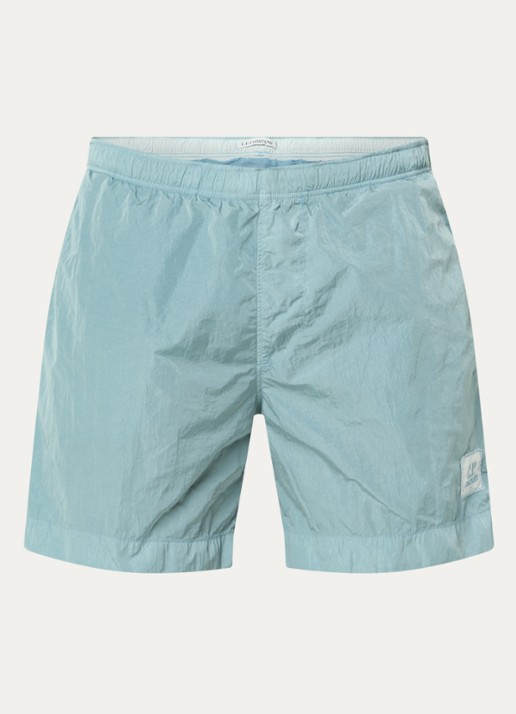 C.P. Company Zwemshorts met logo en steekzakken - voorkant 2 blauw