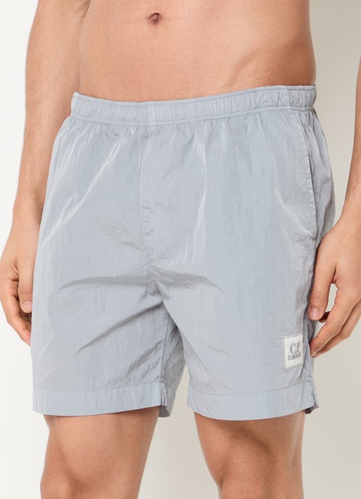 C.P. Company Zwemshorts met steekzakken en logo - detail 2 grijs
