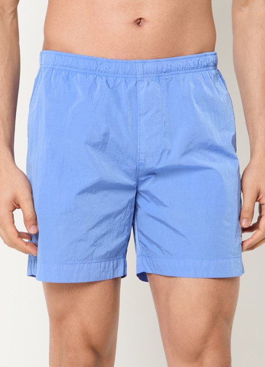 C.P. Company Zwemshorts met steekzakken en logo - detail 6 middenblauw