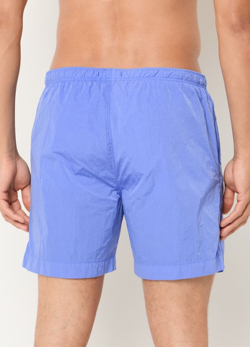 C.P. Company Zwemshorts met steekzakken en logo - achterkant 2 middenblauw