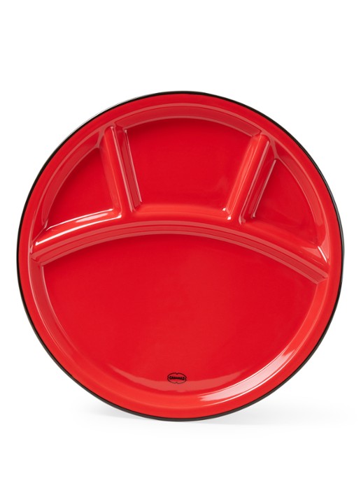 Cabanaz Fonduebord 24,5 cm - voorkant steenrood
