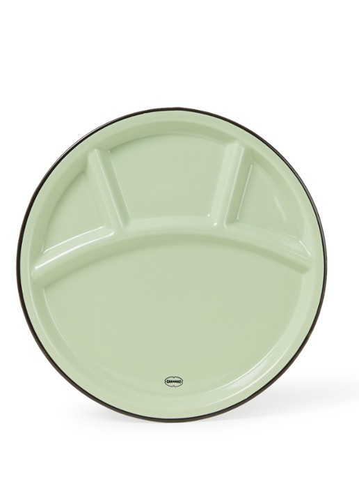 Cabanaz Fonduebord 24,5 cm - voorkant 2 lichtgroen