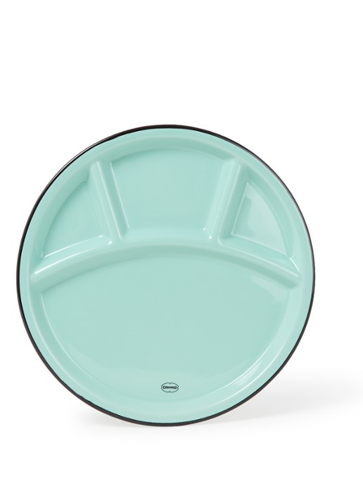 Cabanaz Fonduebord 24,5 cm - voorkant turquoise