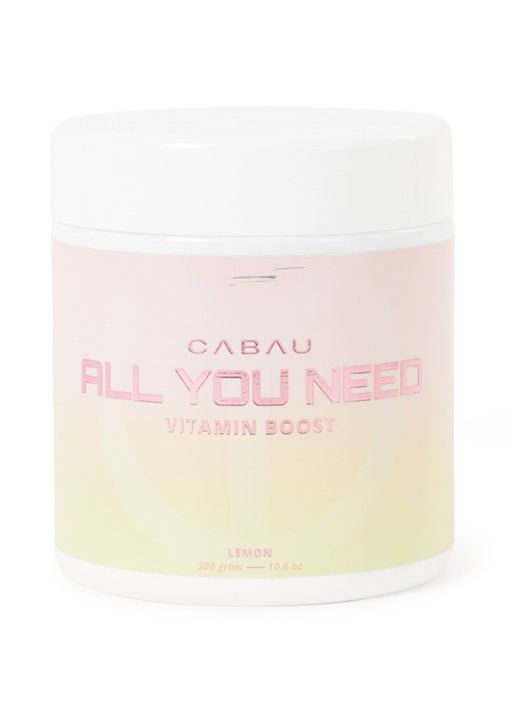 Cabau All You Need Vitamin Boost - supplement - voorkant lichtroze