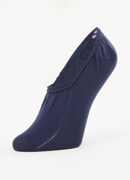 CADA Sneakersokken naadloos in 2-pack - detail blauw