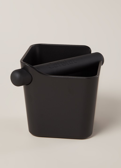 Cafelat Home Knock Box koffie uitklopbak 12 cm - voorkant 2 zwart
