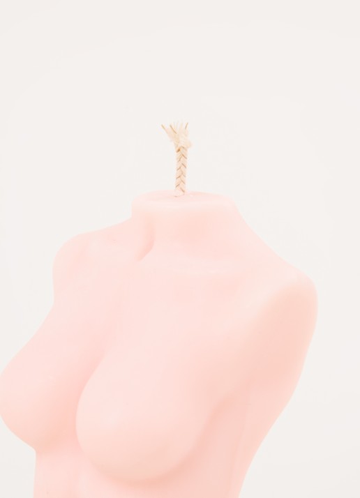 caïa Hera kaars 300 gram - detail lichtroze