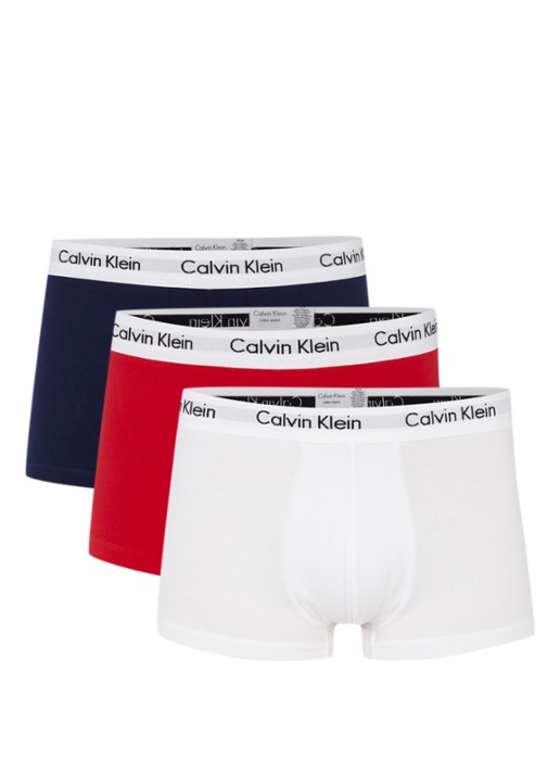 Calvin Klein 3-pack Low rise Trunk 2664 boxershorts - voorkant 5 rood