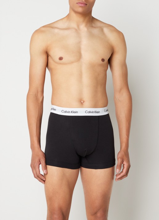 Calvin Klein 3-pack Trunk 2662 boxershorts - voorkant 2 zwart