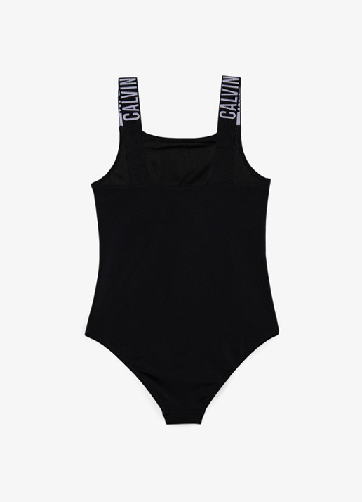 Calvin Klein Badpak met logoprint - achterkant 2 zwart