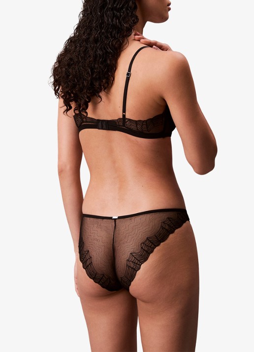 Calvin Klein Balconette bh met kant - achterkant 4 zwart