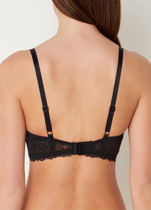 Calvin Klein Balconette bh van kant  - achterkant 3 black-ub1