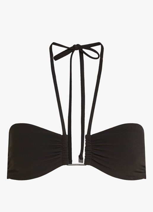 Calvin Klein Bandeau bikinitop met uitneembare vulling - voorkant 4 zwart