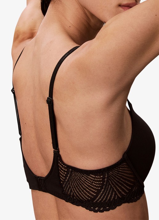 Calvin Klein Beugel bh met kant - detail 3 zwart