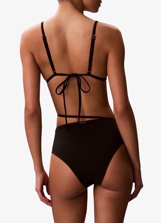 Calvin Klein Bikinislip met logo - achterkant 4 zwart