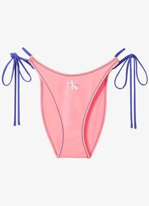 Calvin Klein Bikinislip met logo - voorkant roze