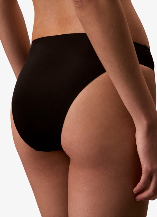 Calvin Klein Bikinislip met logo - achterkant zwart