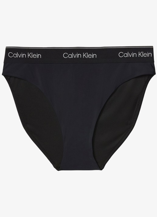 Calvin Klein Bikinislip met logoband - voorkant 2 zwart