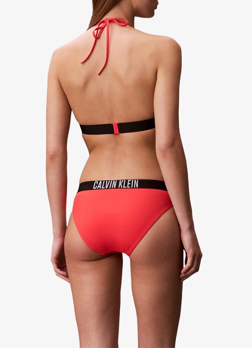 Calvin Klein Bikinislip met logoband - achterkant roze