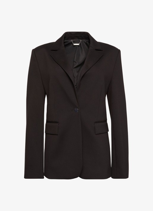 Calvin Klein Blazer met klepzakken - voorkant 4 zwart