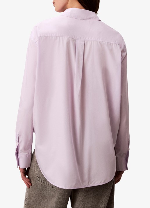 Calvin Klein Blouse met borstzak - achterkant lila