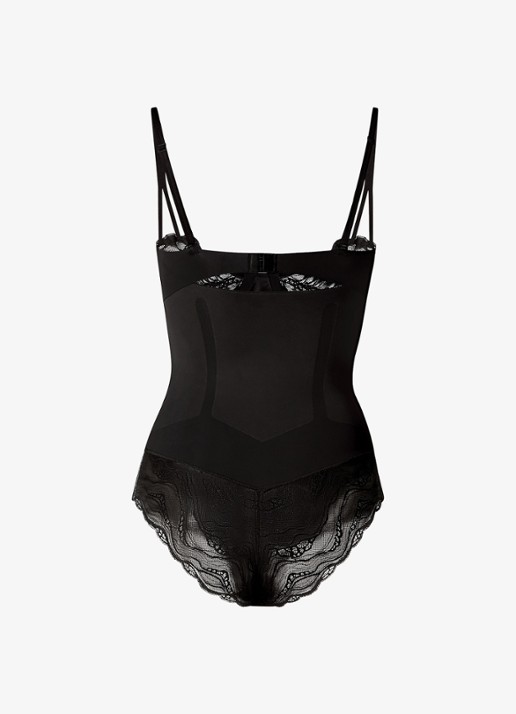 Calvin Klein Bodysuit van kant - achterkant 7 zwart