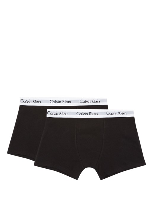 Calvin Klein Boxershorts in uni in 2-pack - voorkant zwart