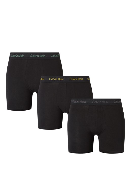 Calvin Klein Boxershorts met logoband in 3-pack - detail 4 zwart