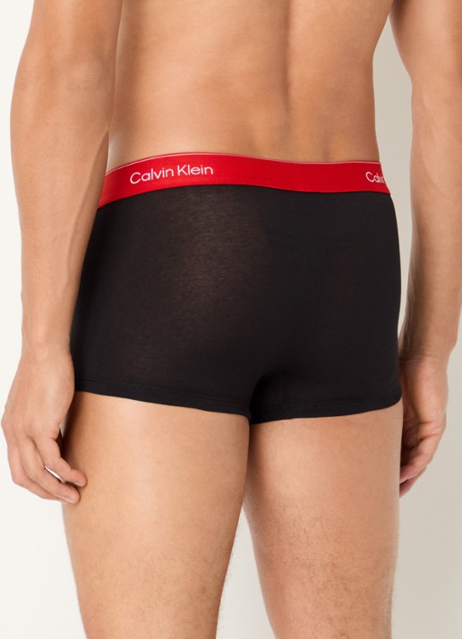 Calvin Klein Boxershorts met logoband in 3-pack - achterkant zwart