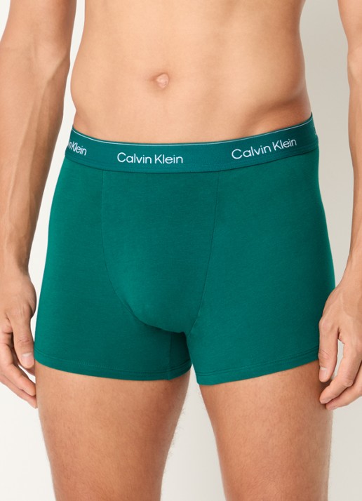 Calvin Klein Boxershorts met logoband in 3-pack - detail 3 groen