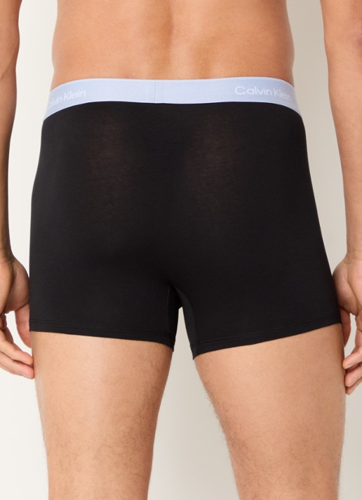 Calvin Klein Boxershorts met logoband in 3-pack - achterkant blauw