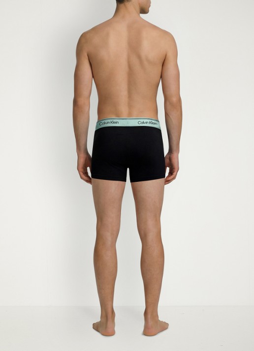 Calvin Klein Boxershorts met logoband in 3-pack - achterkant zwart