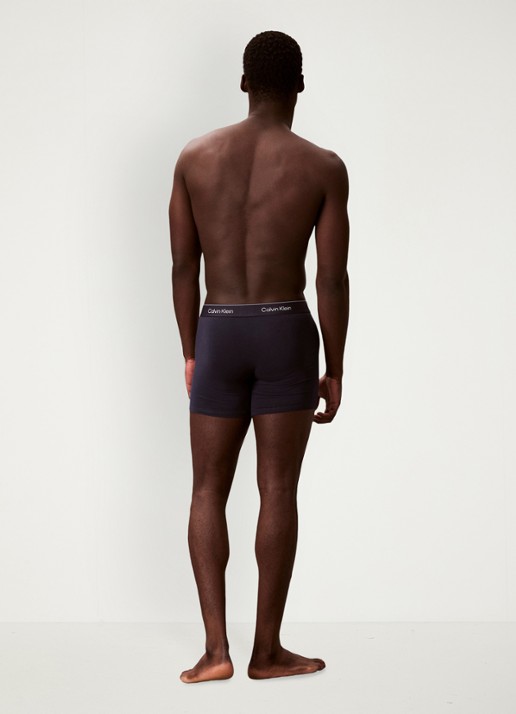 Calvin Klein Boxershorts met logoband in 3-pack - achterkant lichtblauw