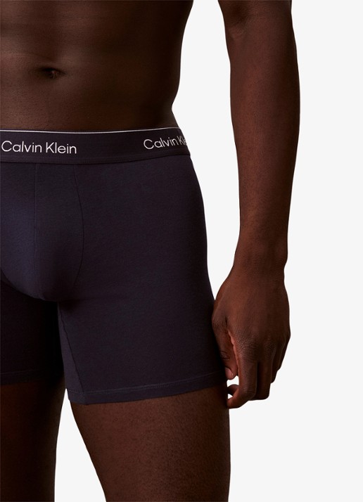 Calvin Klein Boxershorts met logoband in 3-pack - detail 3 lichtblauw