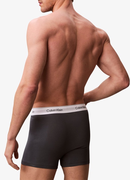 Calvin Klein Boxershorts met logoband in 3-pack - achterkant wit