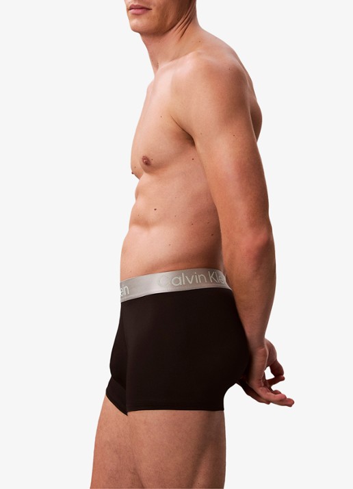 Calvin Klein Boxershorts met logoband in 3-pack - detail 4 beige